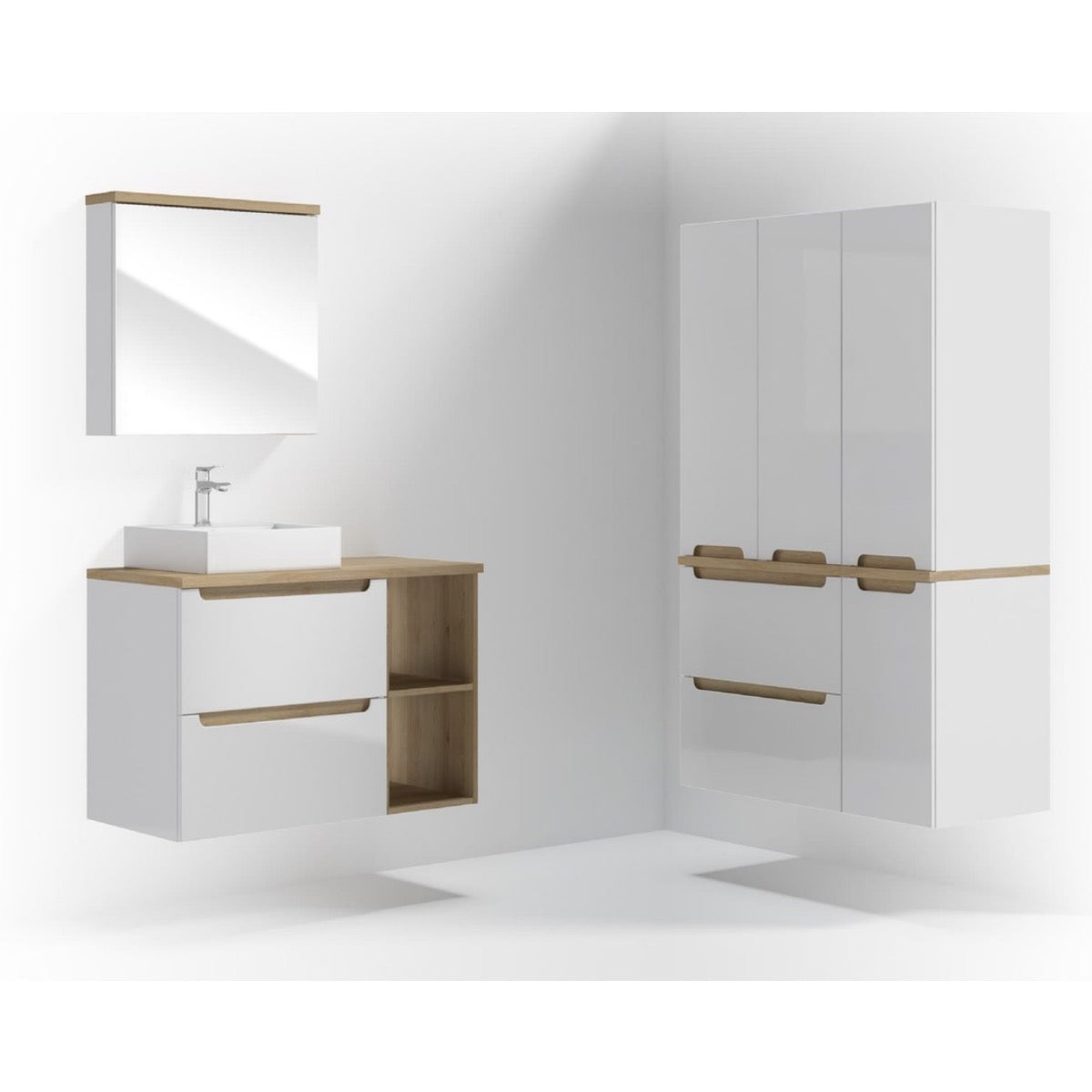 STILLAA03019 Naturel Stilla 30 x 60 cm viseči regal