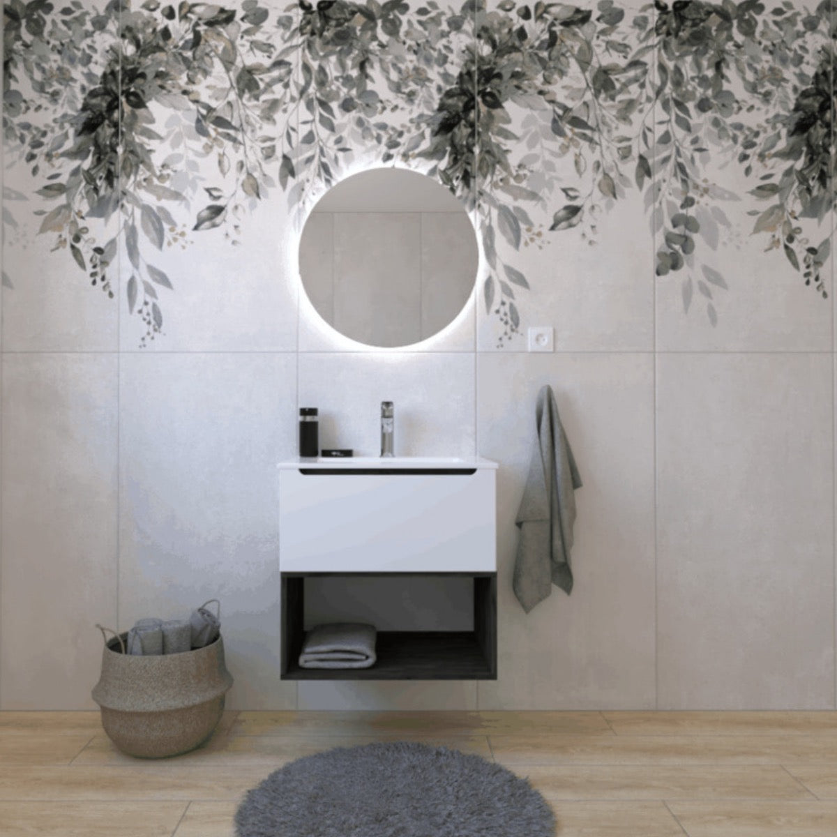 STILLAA03018 Naturel Stilla 30 x 60 cm viseči regal