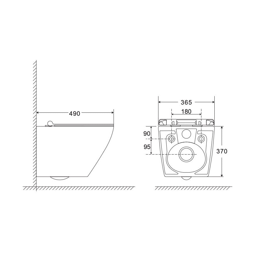 KOGEDSLINEWC01TD01W S-Line WC školjka s kompletom Geberit Duofix 458.103.00.1 Delta01