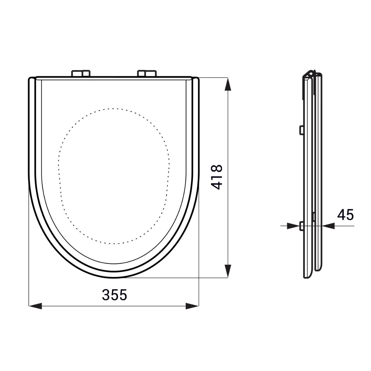 95313 SANELA SLZN 31C WC deska Anti Vandalism