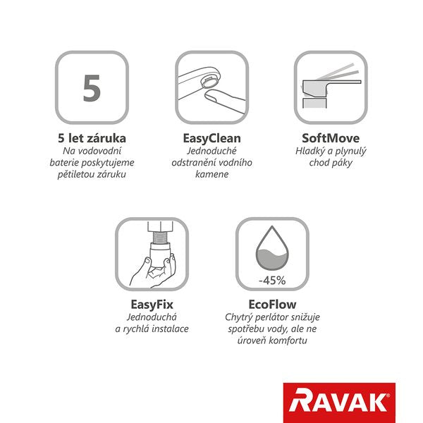 X070348 Ravak Espirit visoka armatura za umivalnik