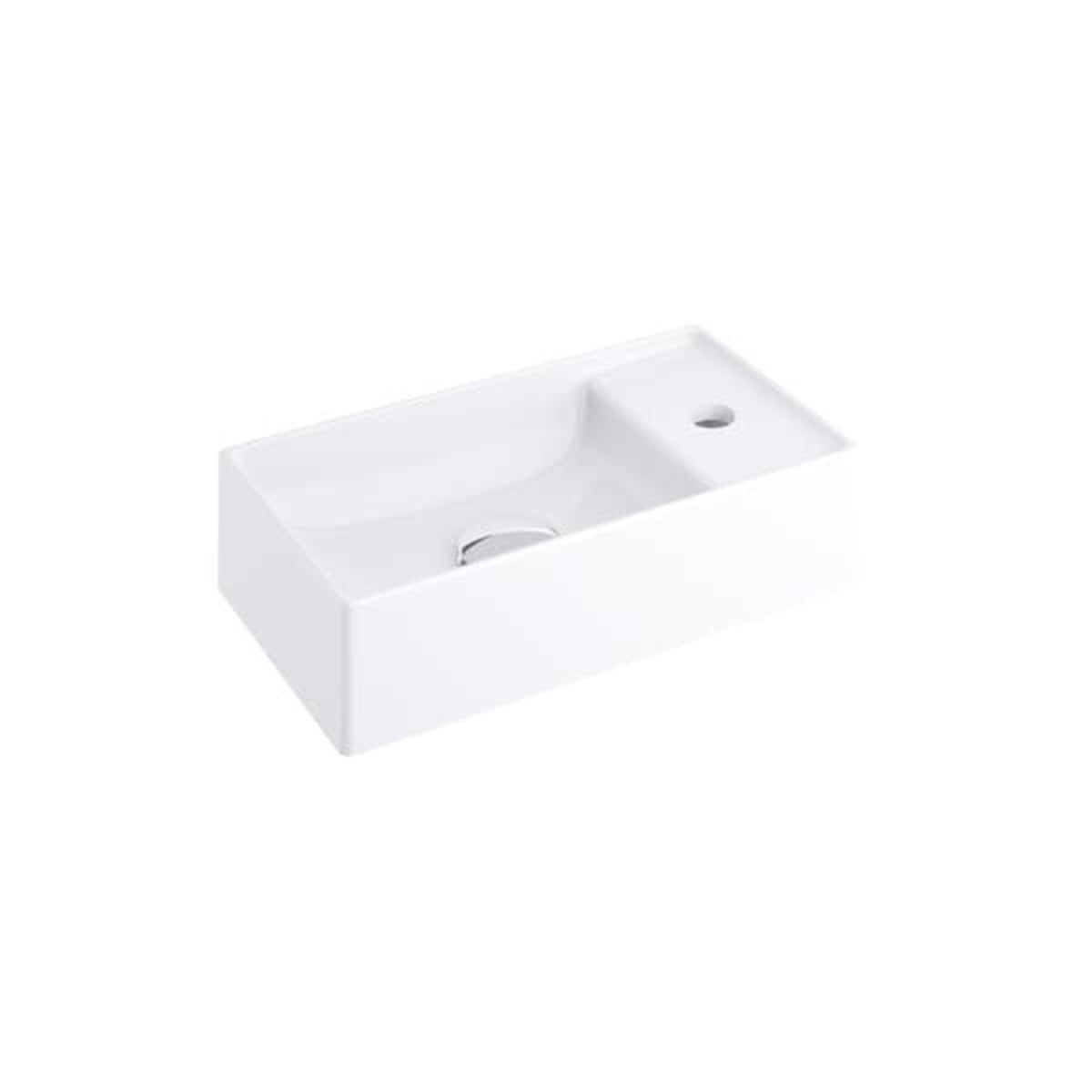 XJX01240000 Ravak Veda Slim 40 x 22 cm vgradni keramični umivalnik z odprtino za armaturo