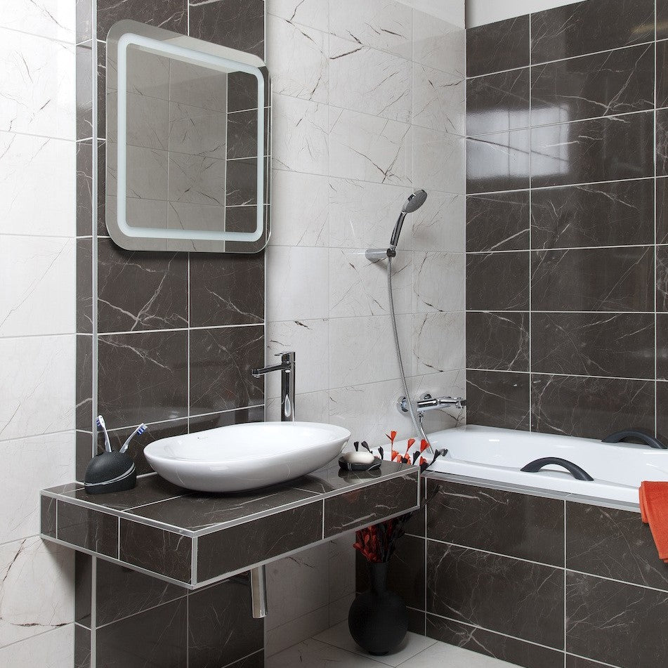 ZIL6060KRBV Naturel Pavia 60 x 60 cm kopalnisko ogledalo z led osvetlitvijo