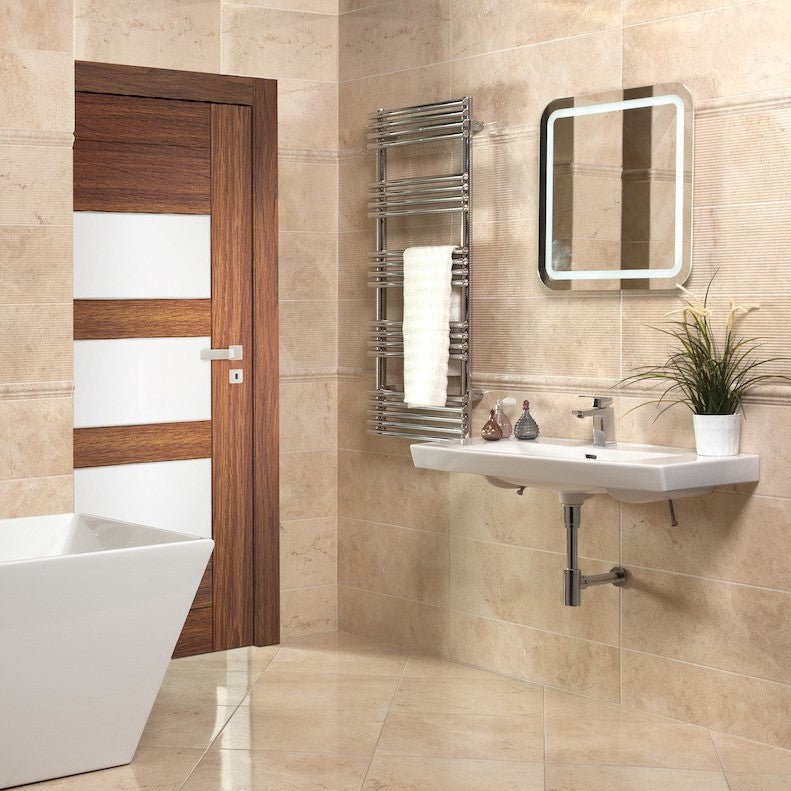 ZIL6060KRBV Naturel Pavia 60 x 60 cm kopalnisko ogledalo z led osvetlitvijo