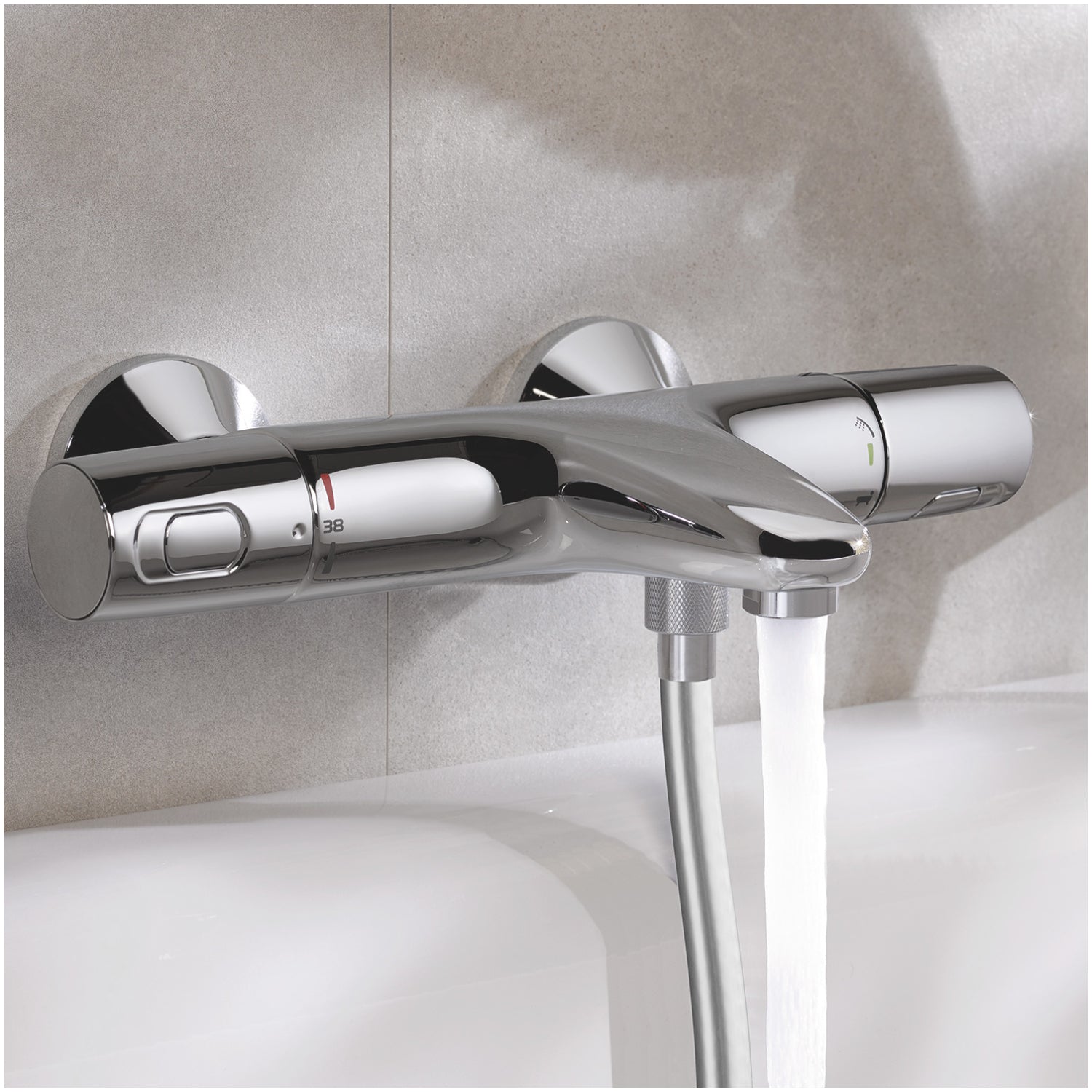34227002 Grohe Precision Trend stenska termostatska armatura za kad