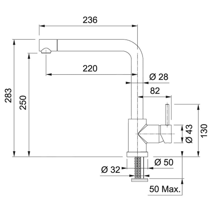 115.0154.303 Franke FN 0143.031 visoka vrtljiva kuhinjska armatura