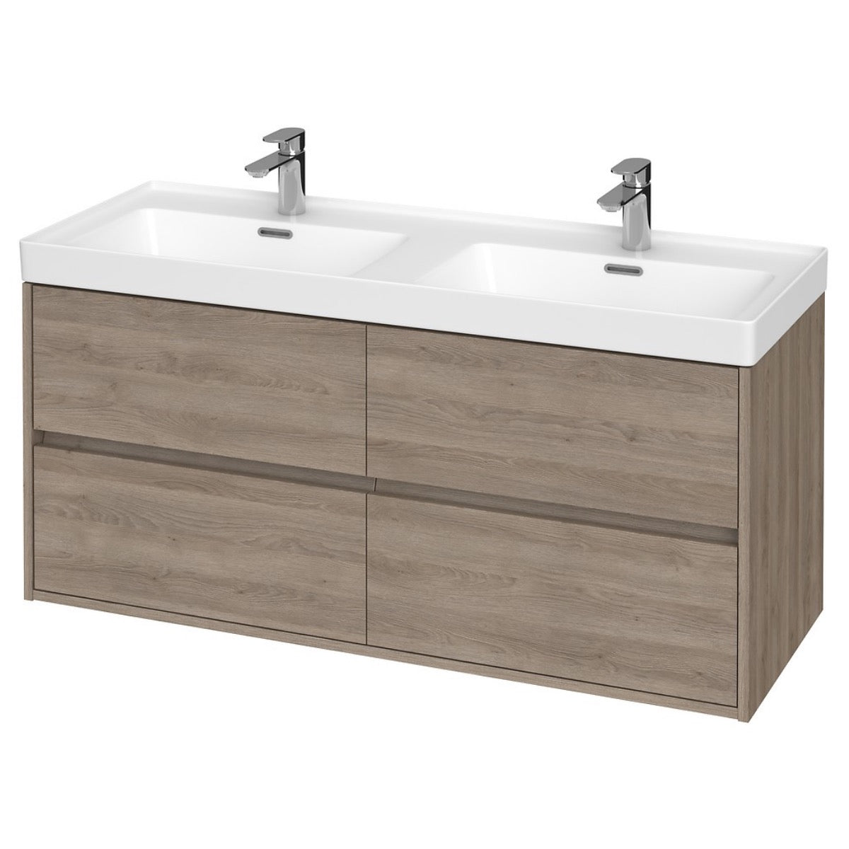 S801-325 Cersanit CREA 120 x 46 cm dvojni umivalnik z omarico