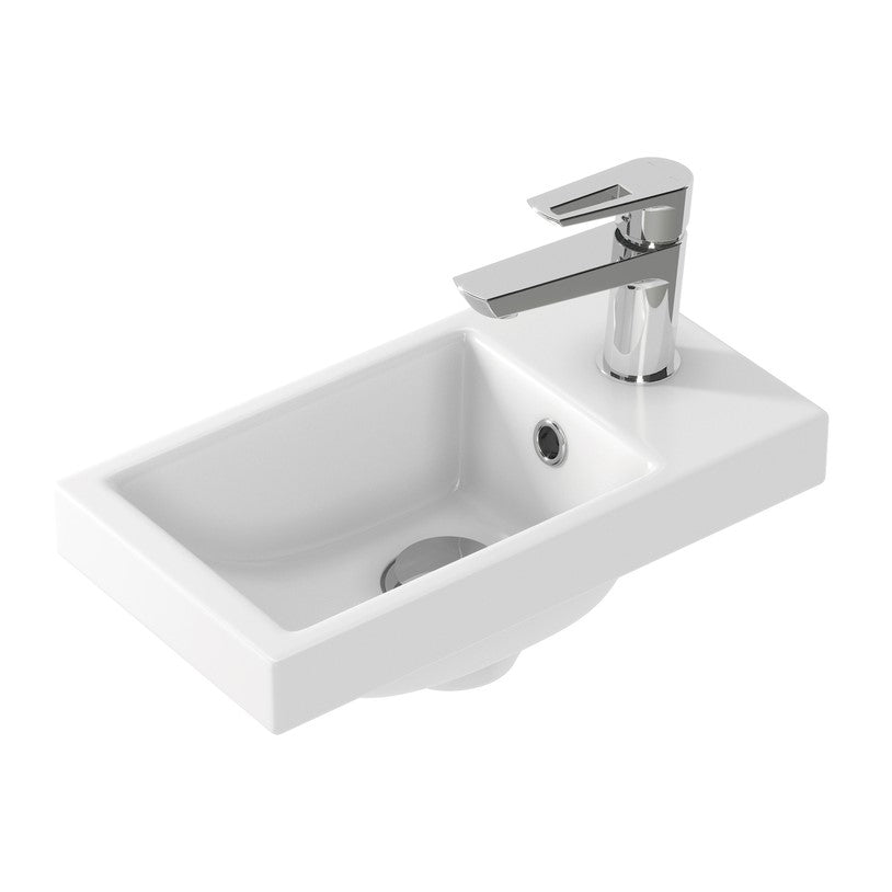 K32-001-BOX Cersanit Como 40 x 22 cm keramični umivalnik z odprtino za armaturo