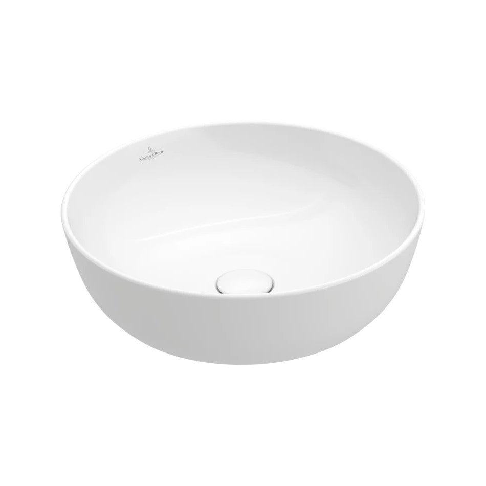 41794301 Villeroy & Boch 43 x 43 cm okrogli nadpultni keramični umivalnik