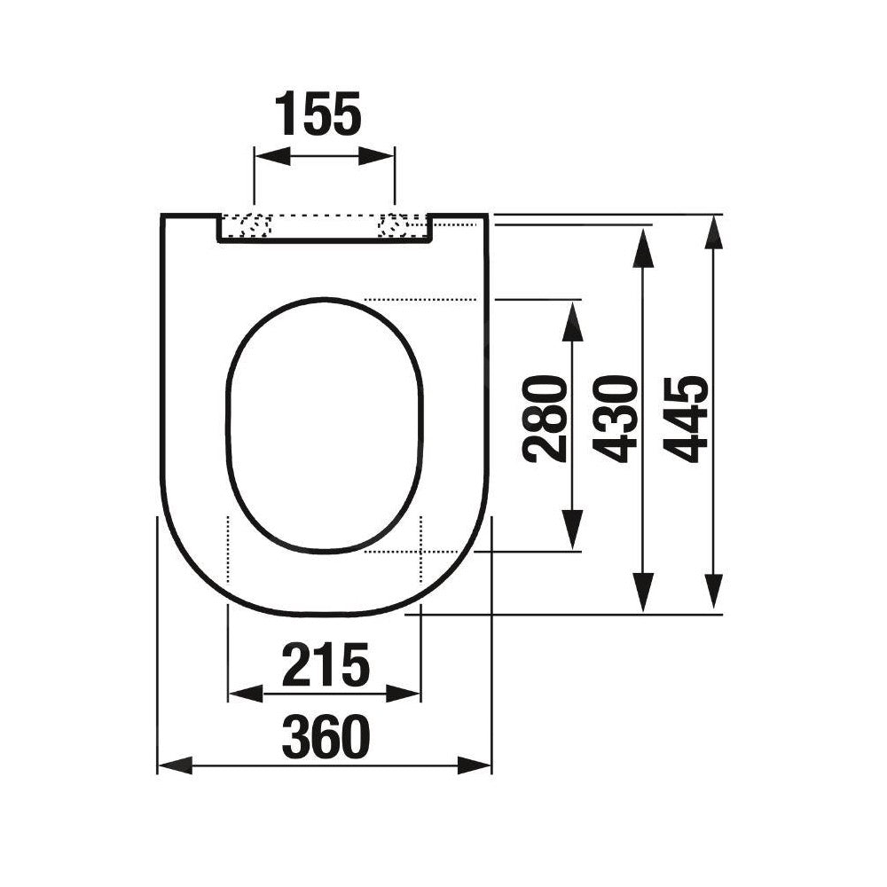 H8917160000631 Jika Mio tanka WC deska počasnim zapiranjem "Soft Close"