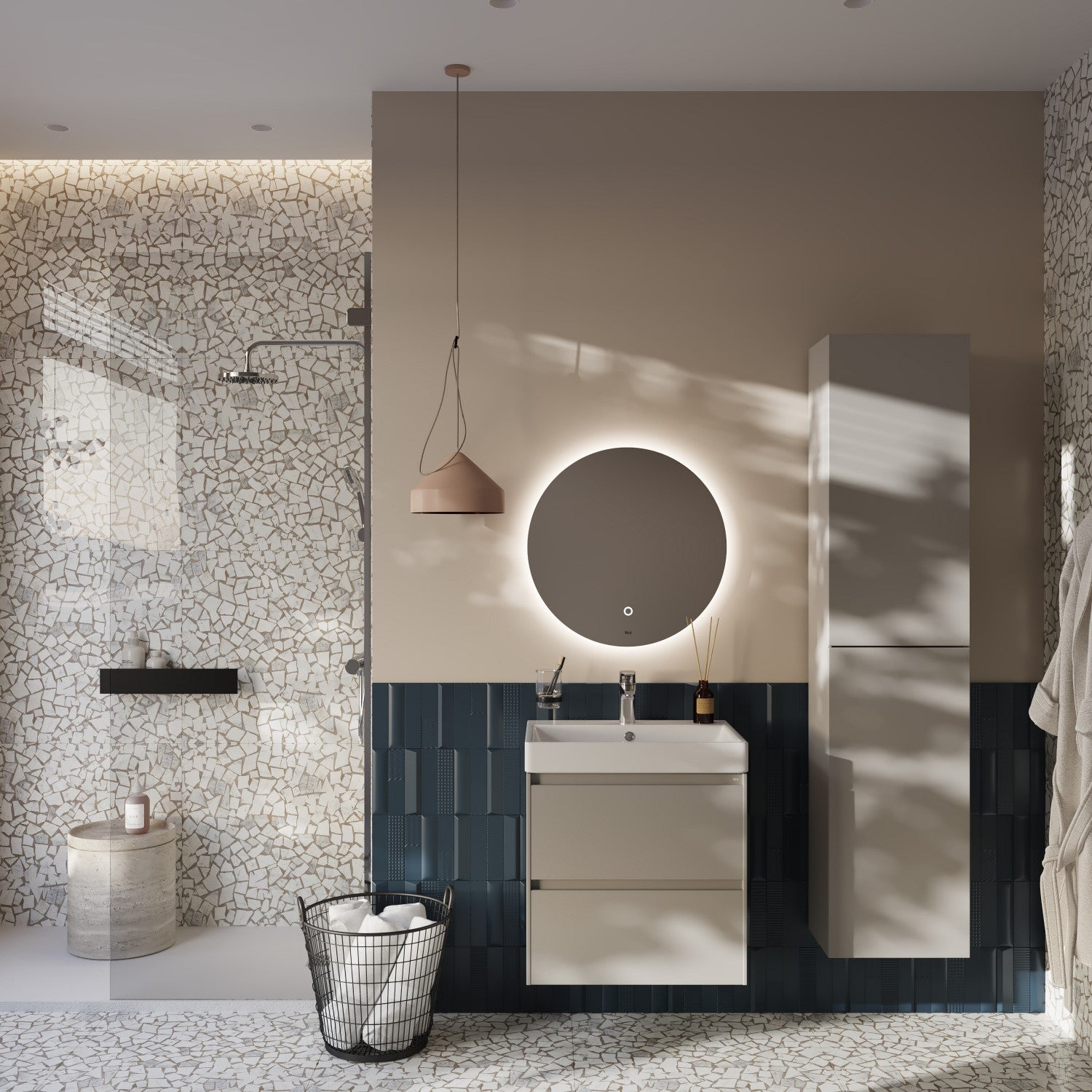 ONA602ZPM Roca ONA 60 x 46 cm umivalnik z omarico