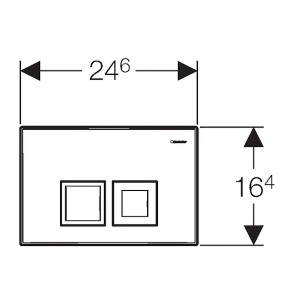 115.135.21.5 Geberit Delta35 aktivirna tipka
