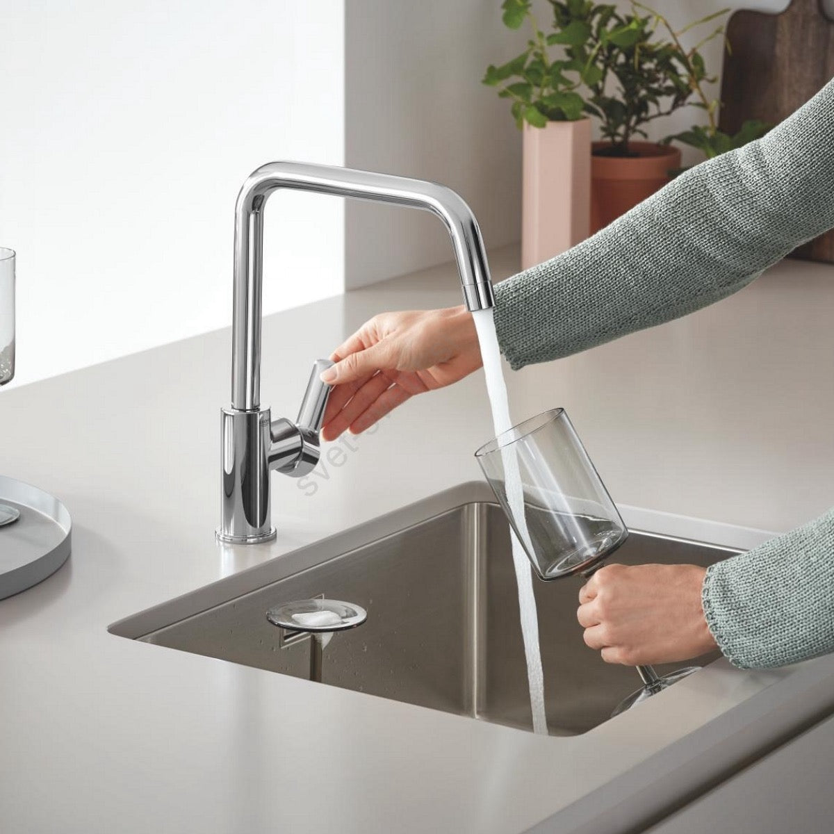 31574SD1 Grohe K700U 55x45 cm pomivalno korito iz nerjavnega jekla