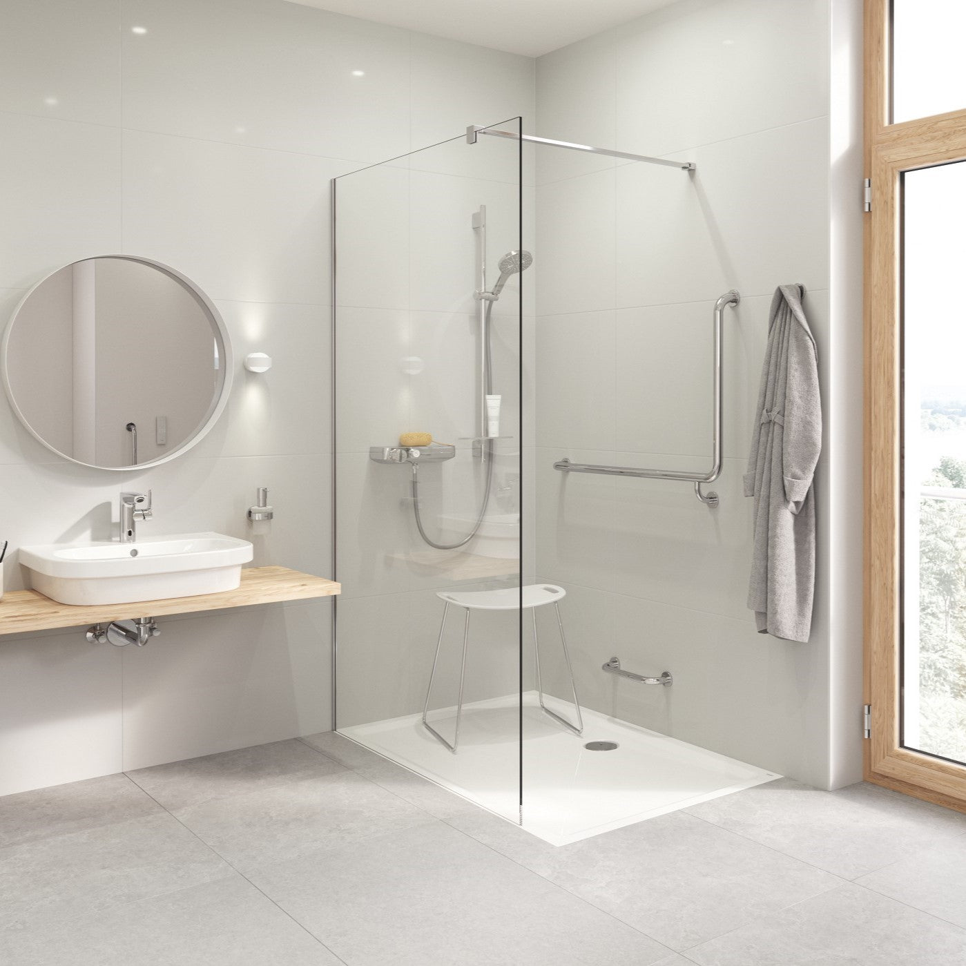 SATBWI120PR SAT Walk-in 120 cm tuš stena