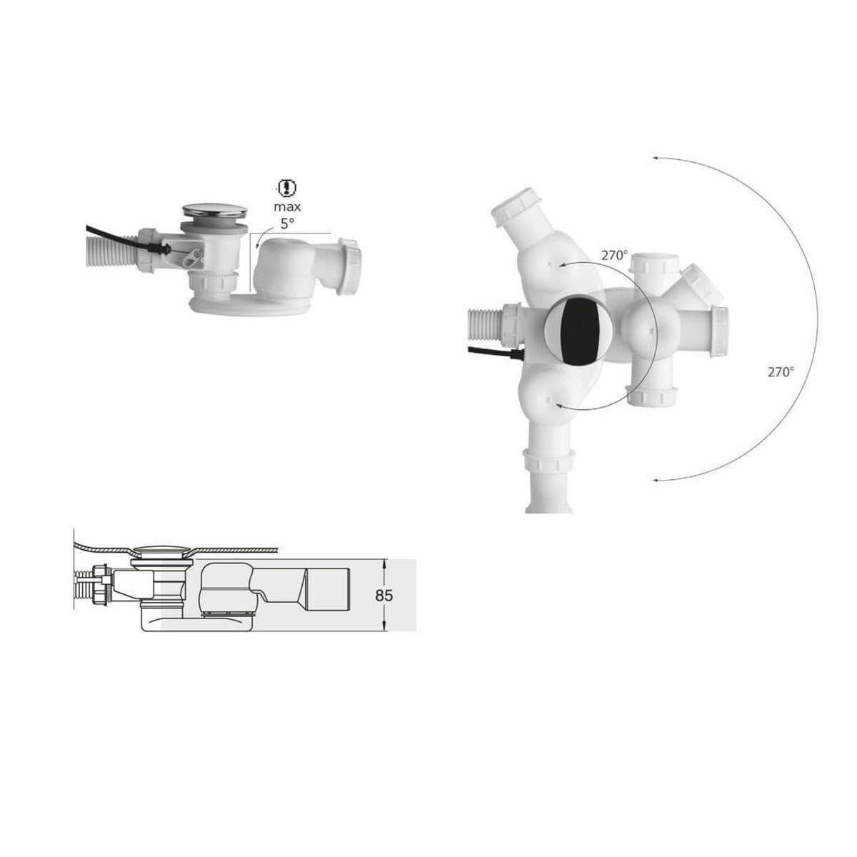 71712 Polysan sifon za kopalno kad