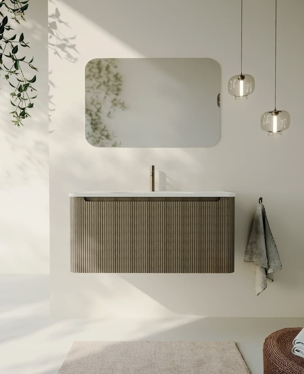 AUSTEN100LP Naturel Austen 99 x 47 cm umivalnik z omarico