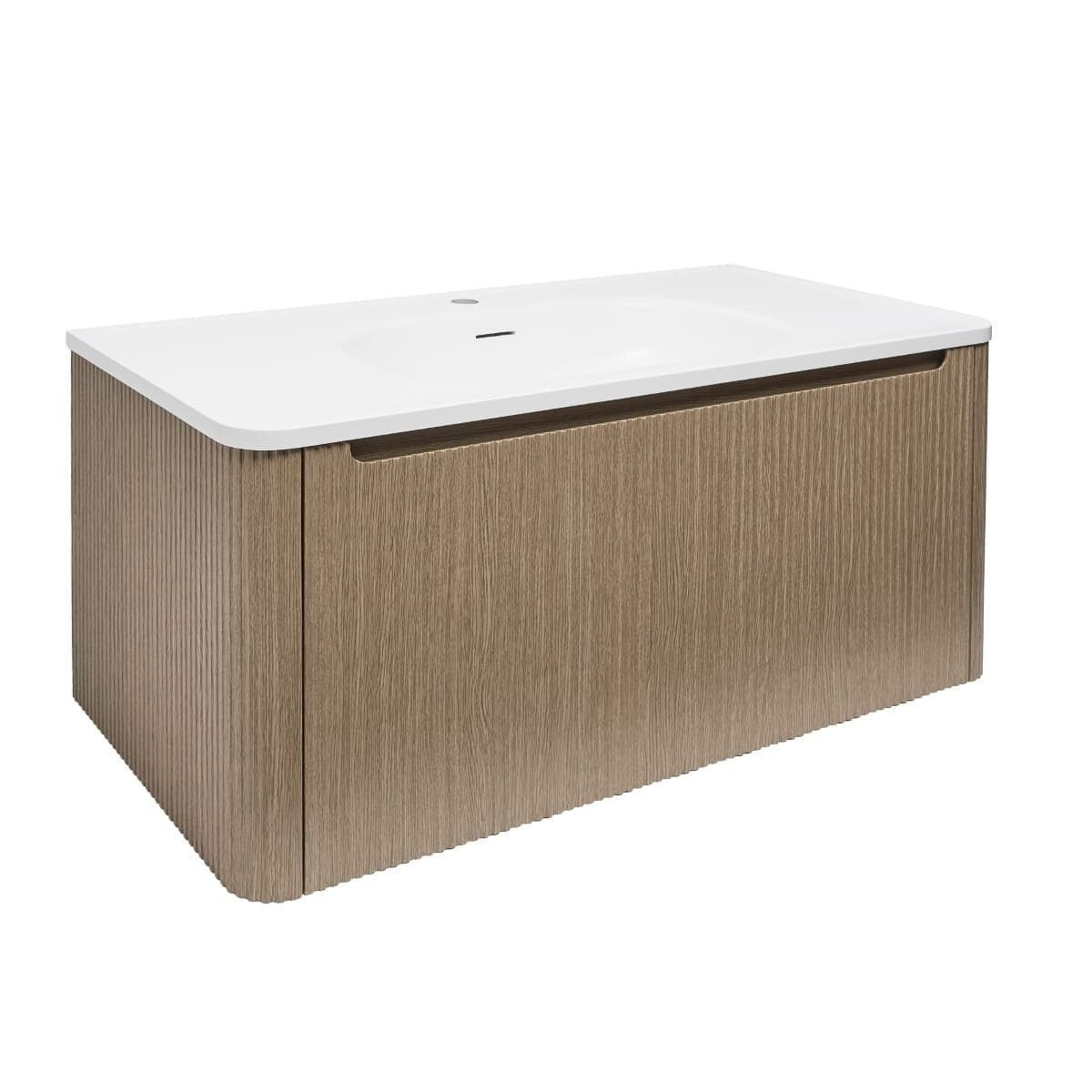 AUSTEN100LP Naturel Austen 99 x 47 cm umivalnik z omarico