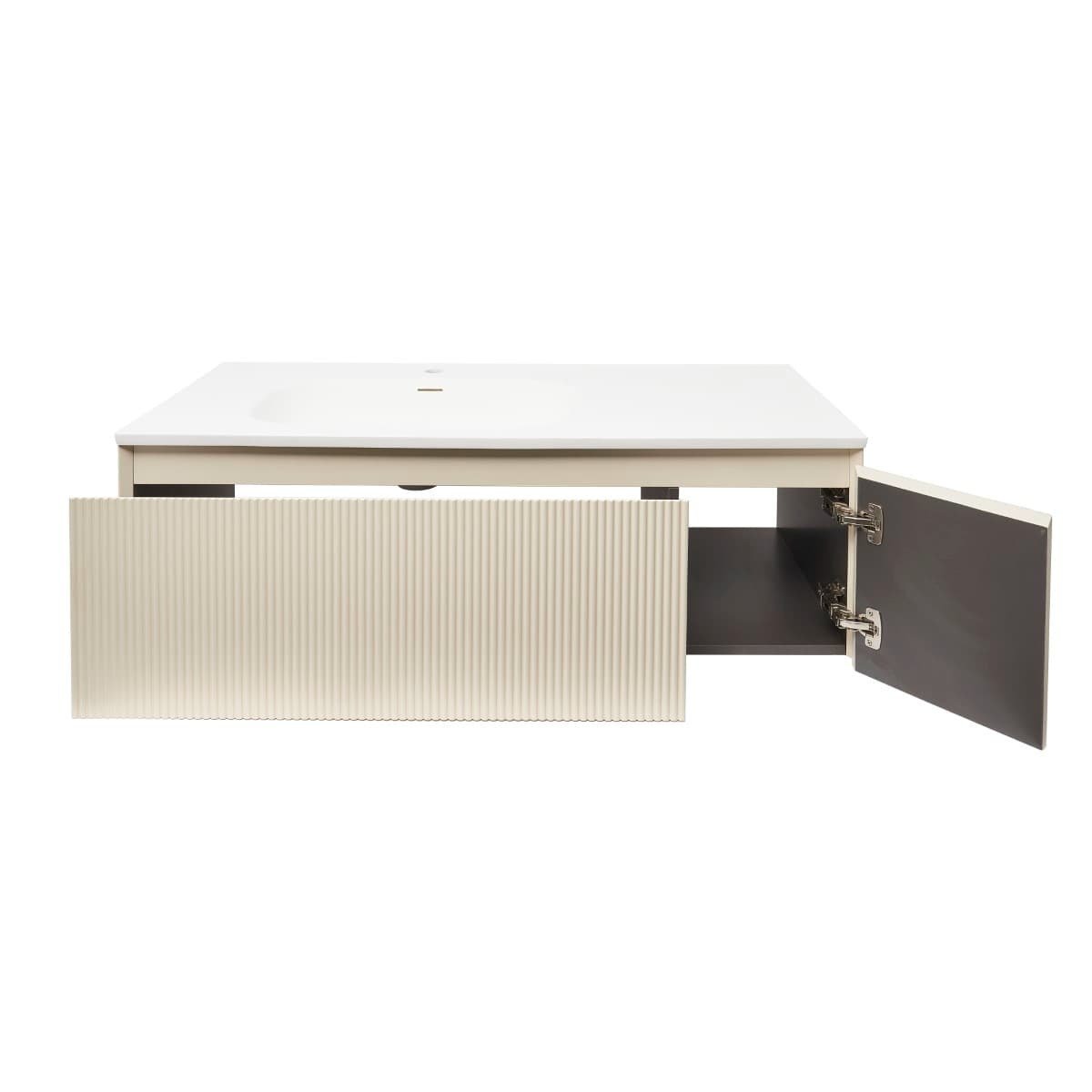 AUSTEN120BG Naturel Austen 120 x 52 cm umivalnik z omarico