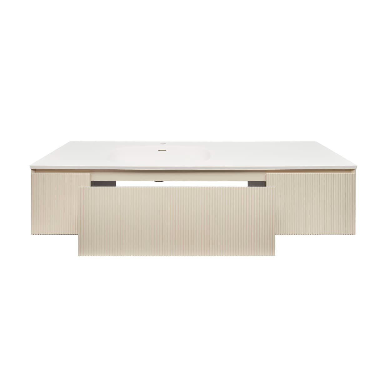 AUSTEN165BG Naturel Austen 165 x 52 cm umivalnik z omarico