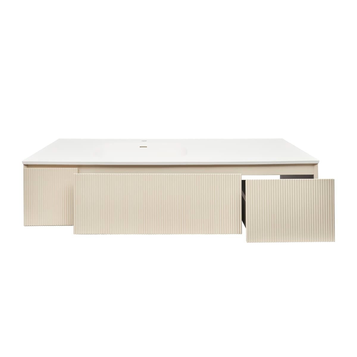 AUSTEN165BG Naturel Austen 165 x 52 cm umivalnik z omarico