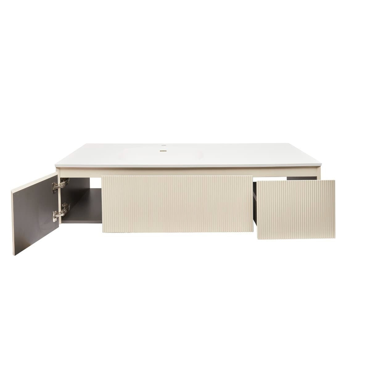 AUSTEN165BG Naturel Austen 165 x 52 cm umivalnik z omarico