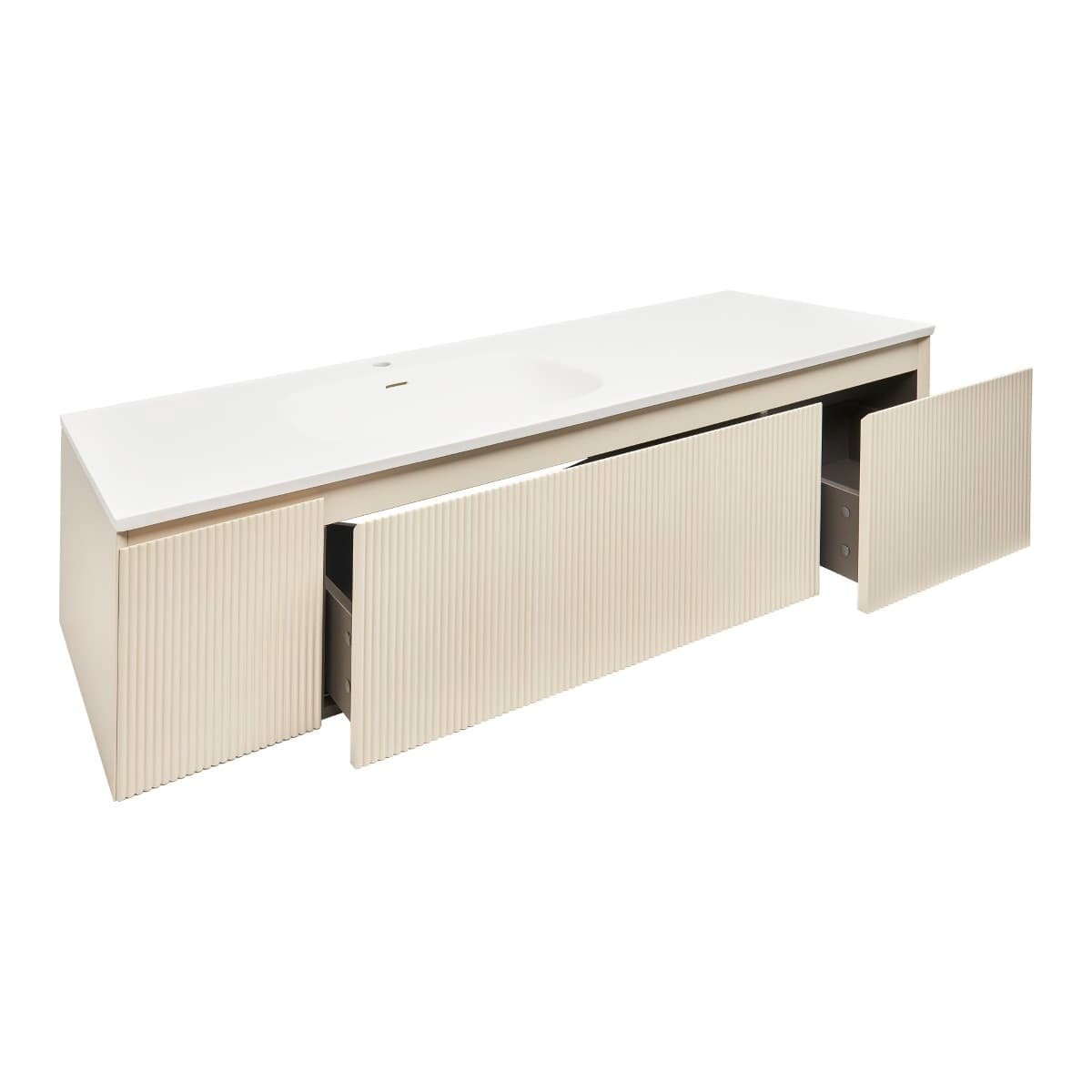 AUSTEN165BG Naturel Austen 165 x 52 cm umivalnik z omarico