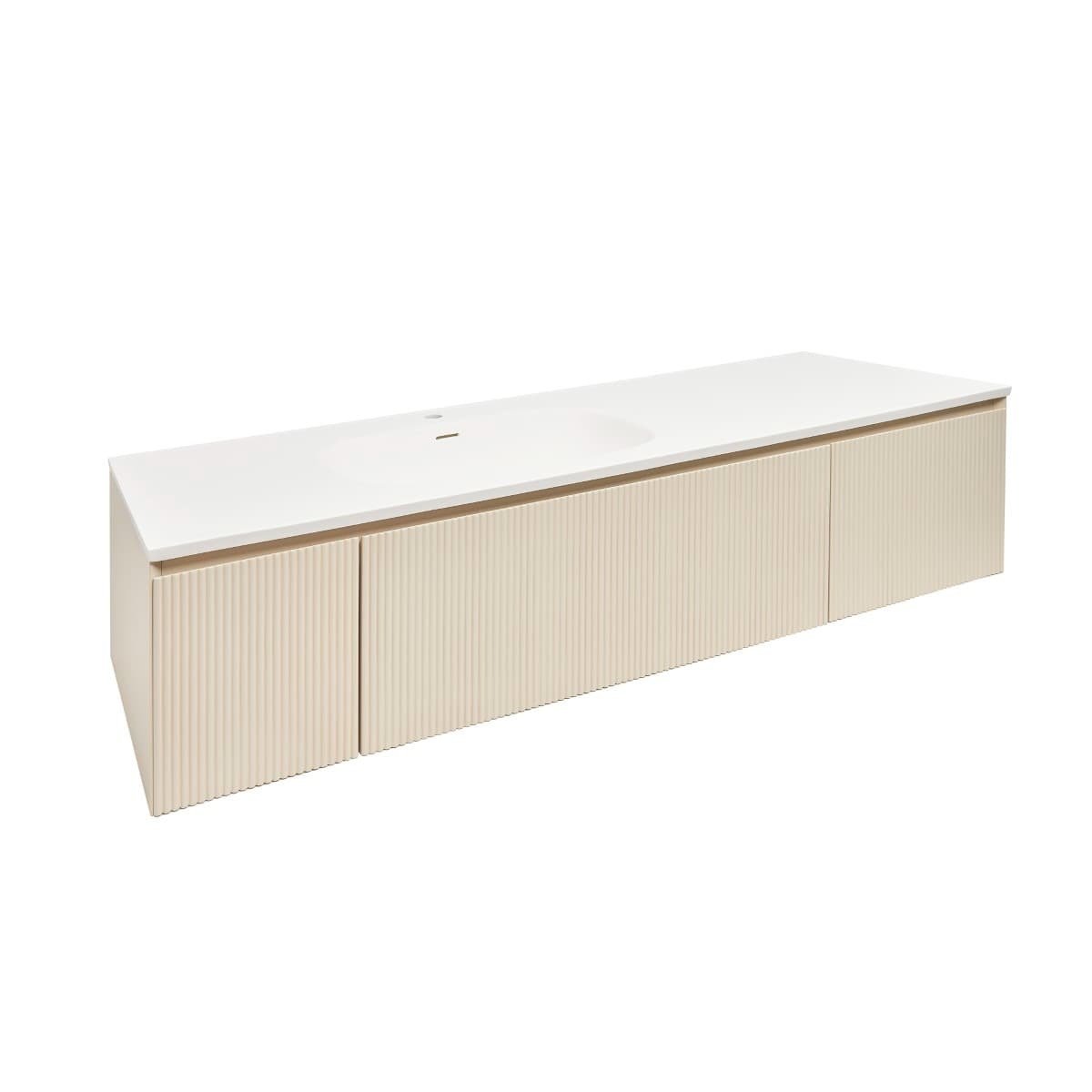 AUSTEN165BG Naturel Austen 165 x 52 cm umivalnik z omarico