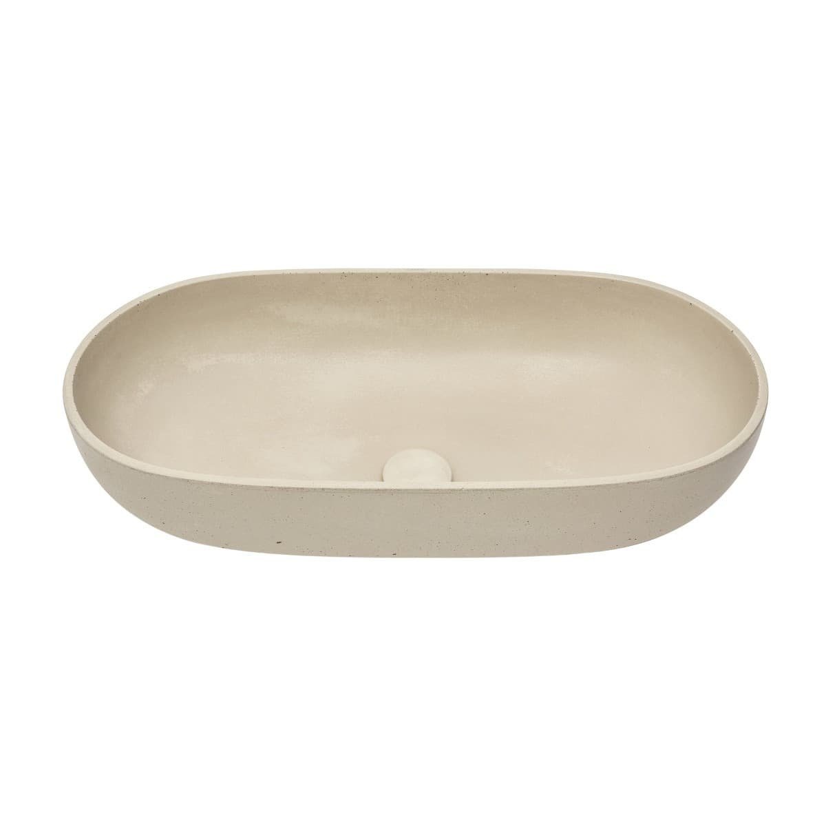 CEM6535P SAT Cemento 65 x 35 cm ovalni kamniti nadpultni umivalnik
