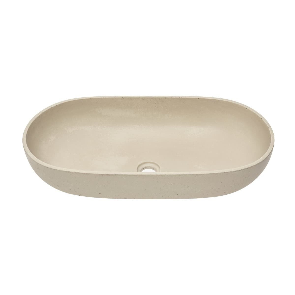 CEM6535P SAT Cemento 65 x 35 cm ovalni kamniti nadpultni umivalnik