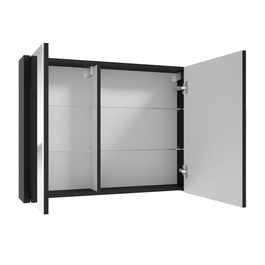 DELANOG80C Naturel Delano 80 x 60 cm omarica z ogledalom