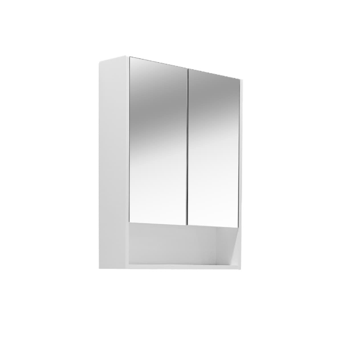 LUCCA60CABW Naturel Lucca 60 x 75 cm omarica z ogledalom