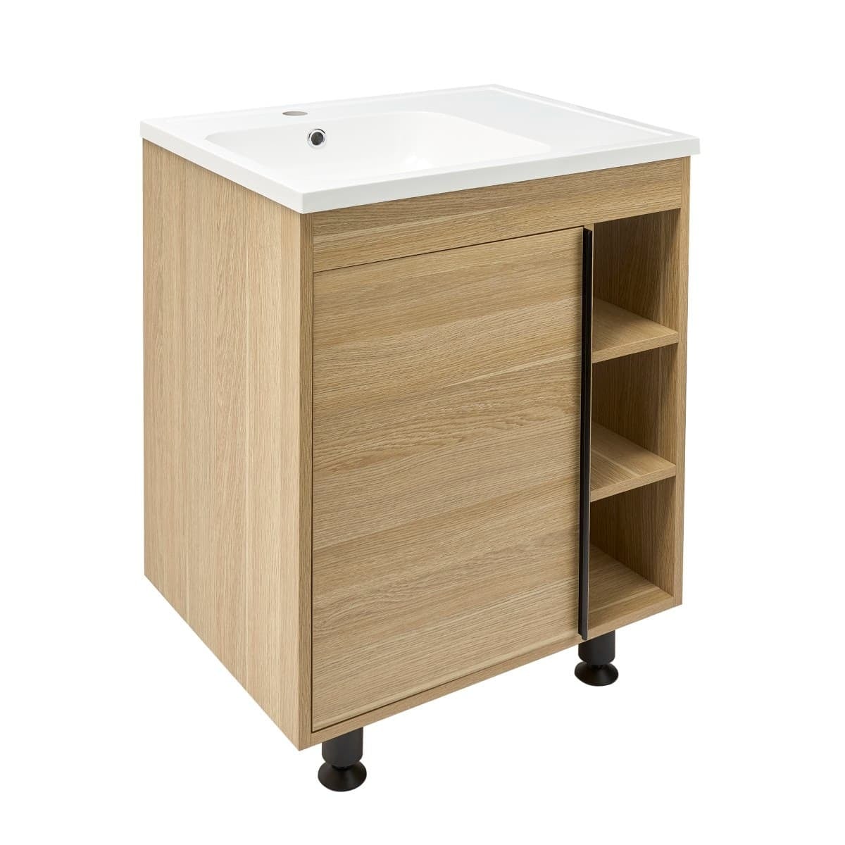 LUCCA60D Naturel Lucca 59 x 45 cm umivalnik z omarico