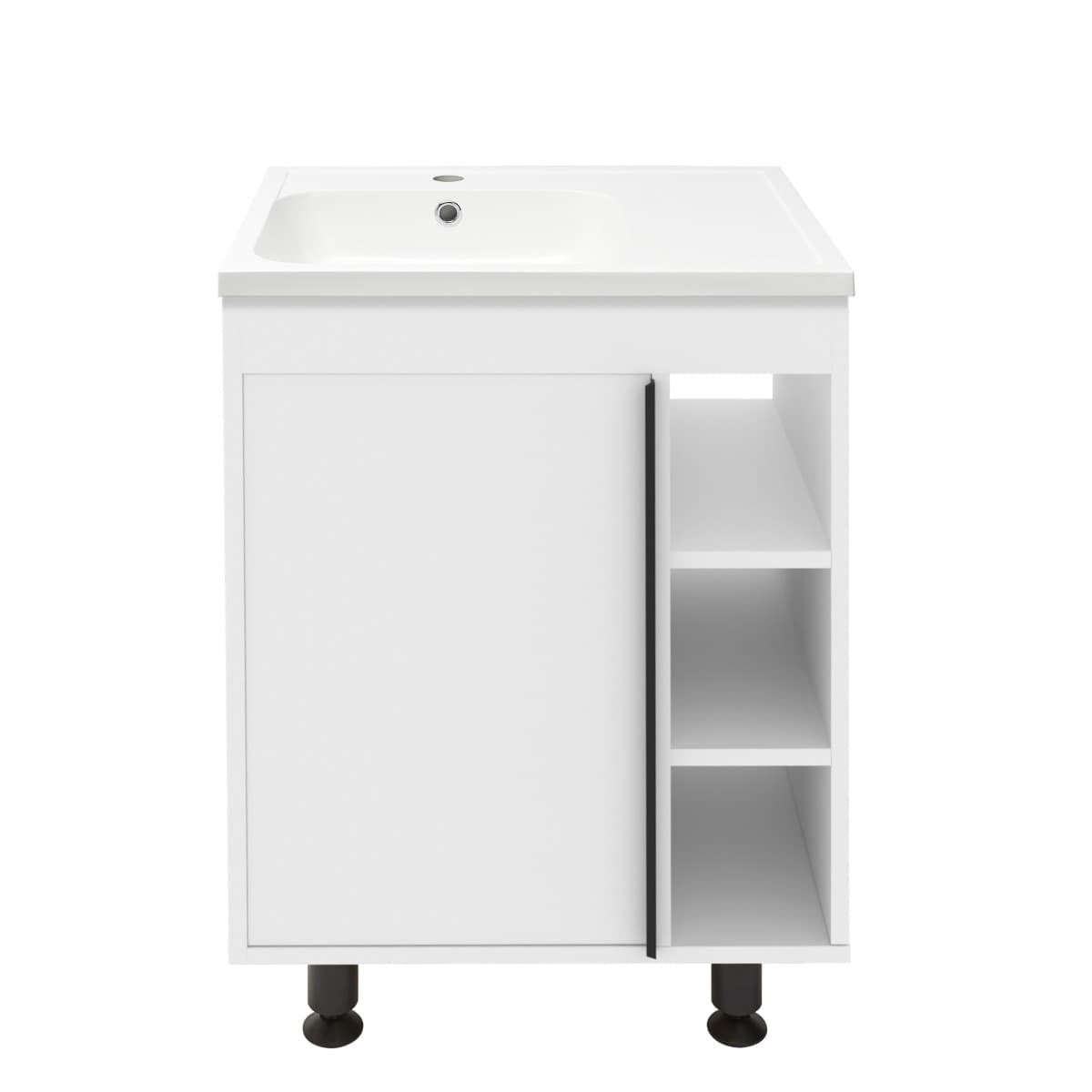 LUCCA60W Naturel Lucca 59 x 45 cm umivalnik z omarico
