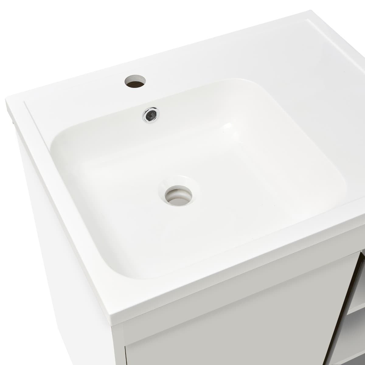 LUCCA60W Naturel Lucca 59 x 45 cm umivalnik z omarico