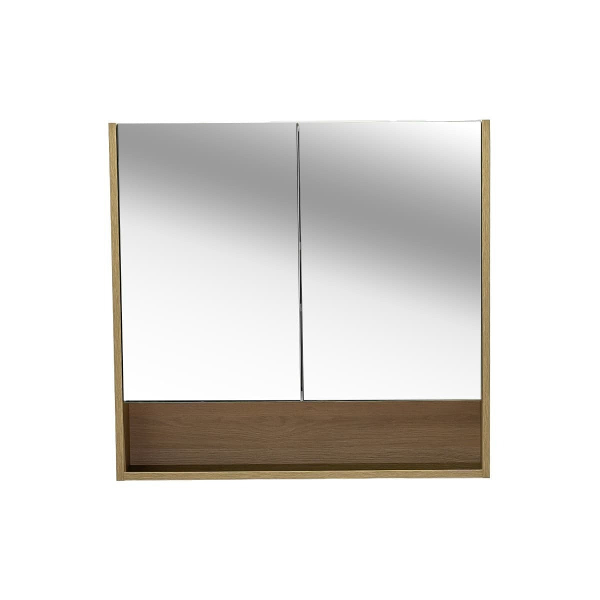 LUCCA80CABD Naturel Lucca 80 x 75 cm omarica z ogledalom