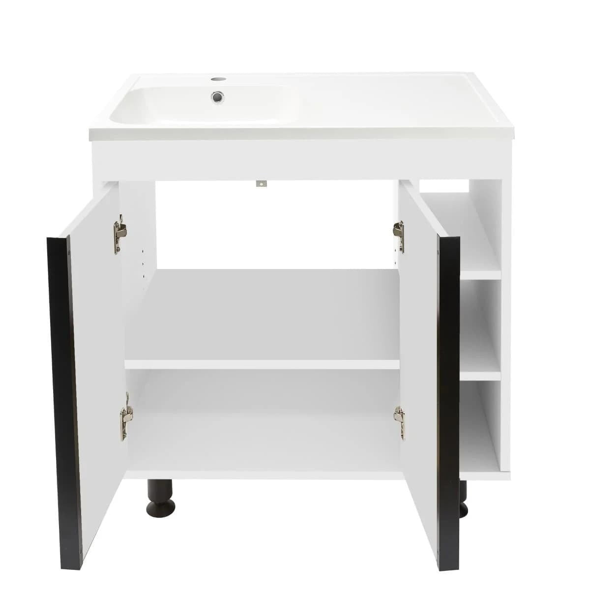 LUCCA80W Naturel Lucca 79 x 45 cm umivalnik z omarico