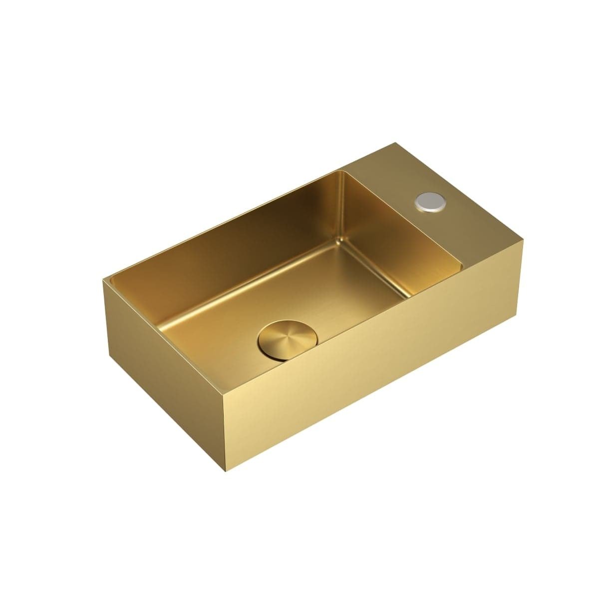 SATAUR4022BG SAT Aurum 40 x 22 cm stenski umivalnik iz nerjavečega jekla