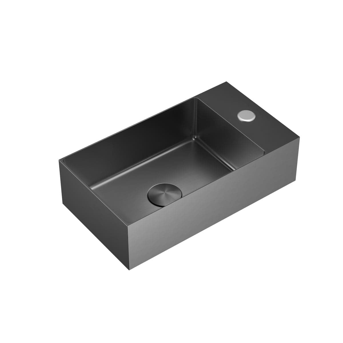 SATAUR4022BGM SAT Aurum 40 x 22 cm stenski umivalnik iz nerjavečega jekla