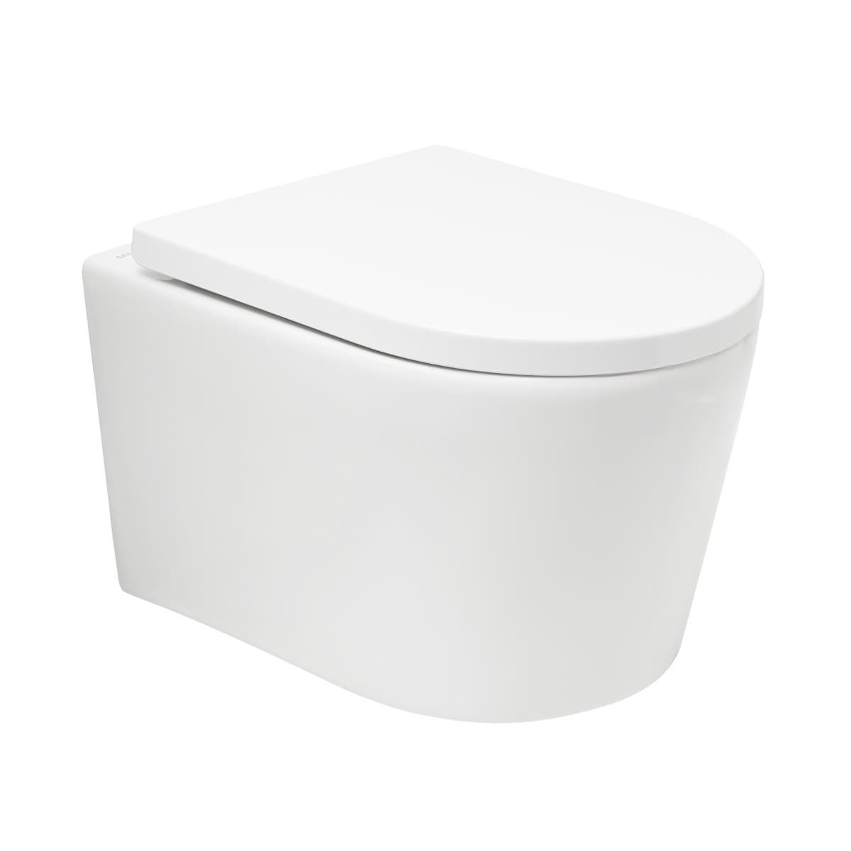 SATBRE010RTORP SAT Brevis viseča brezrobna WC školjka z WC desko s počasnim zapiranjem