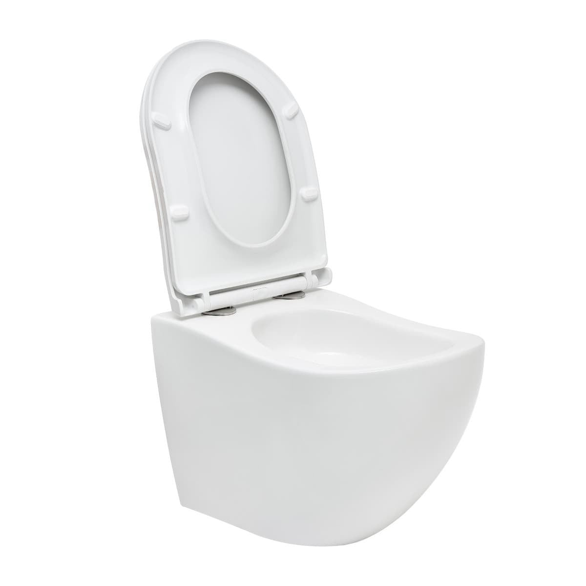 SATERG1 SAT Ergo viseča brezrobna WC školjka z WC desko s počasnim zapiranjem
