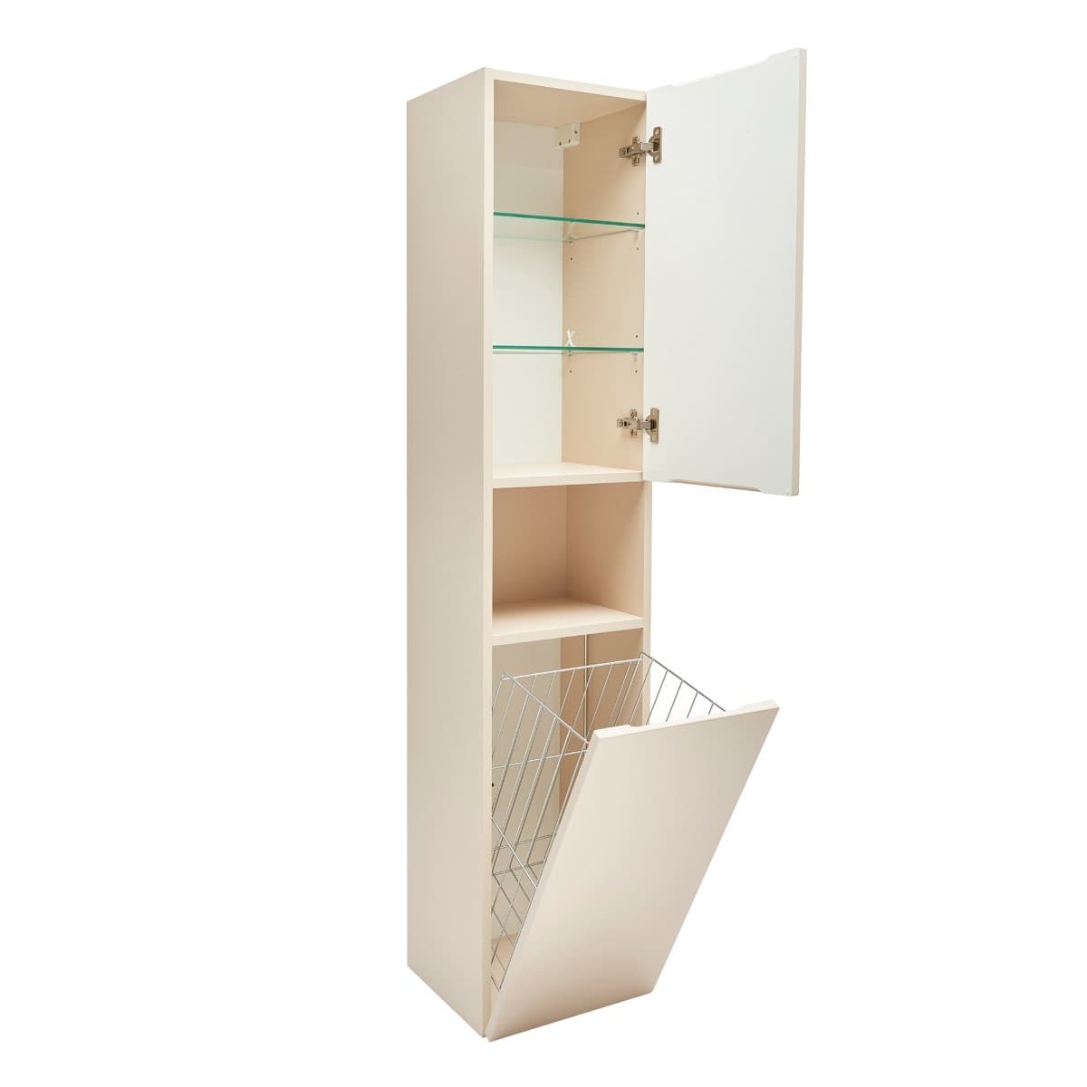 SATFEELV36BEK SAT Feel 165 x 36 x 32 cm visoka stranska omarica s košem za perilo