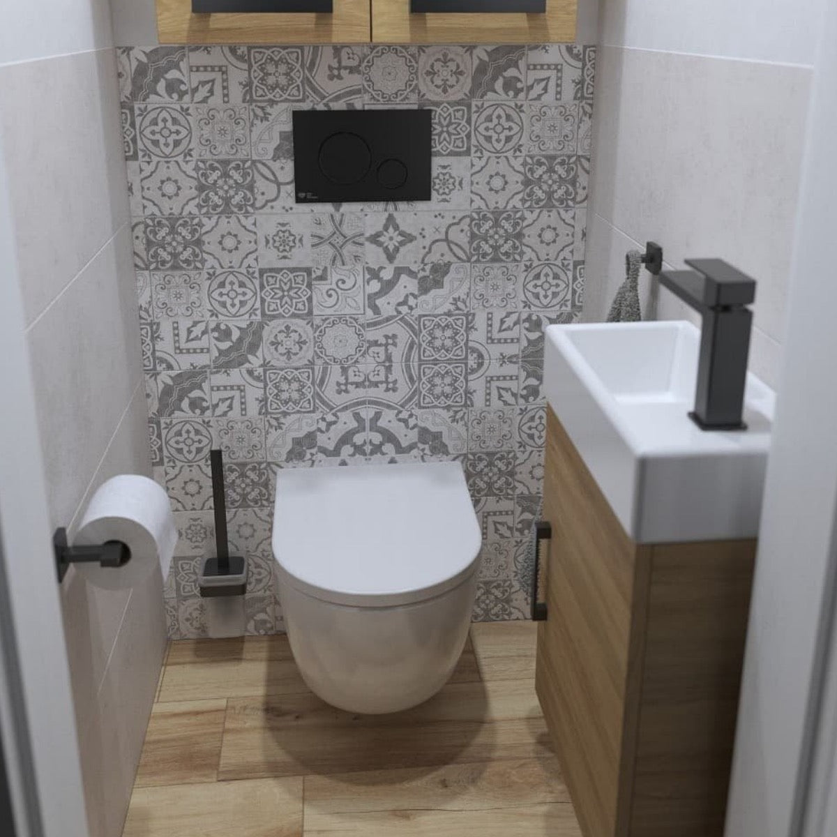 SATFUS010RTORP SAT Fusion viseča brezrobna WC školjka z WC desko s počasnim zapiranjem