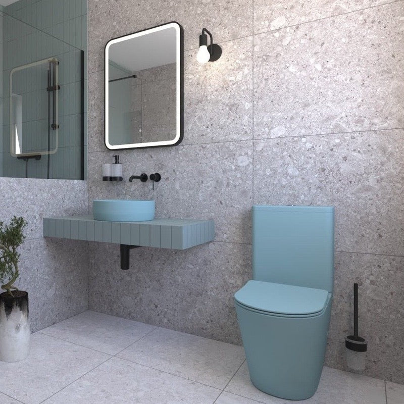 SATINF031VPSNLGEM SAT Infinitio talna brezrobna WC školjka monoblok z WC desko s počasnim zapiranjem