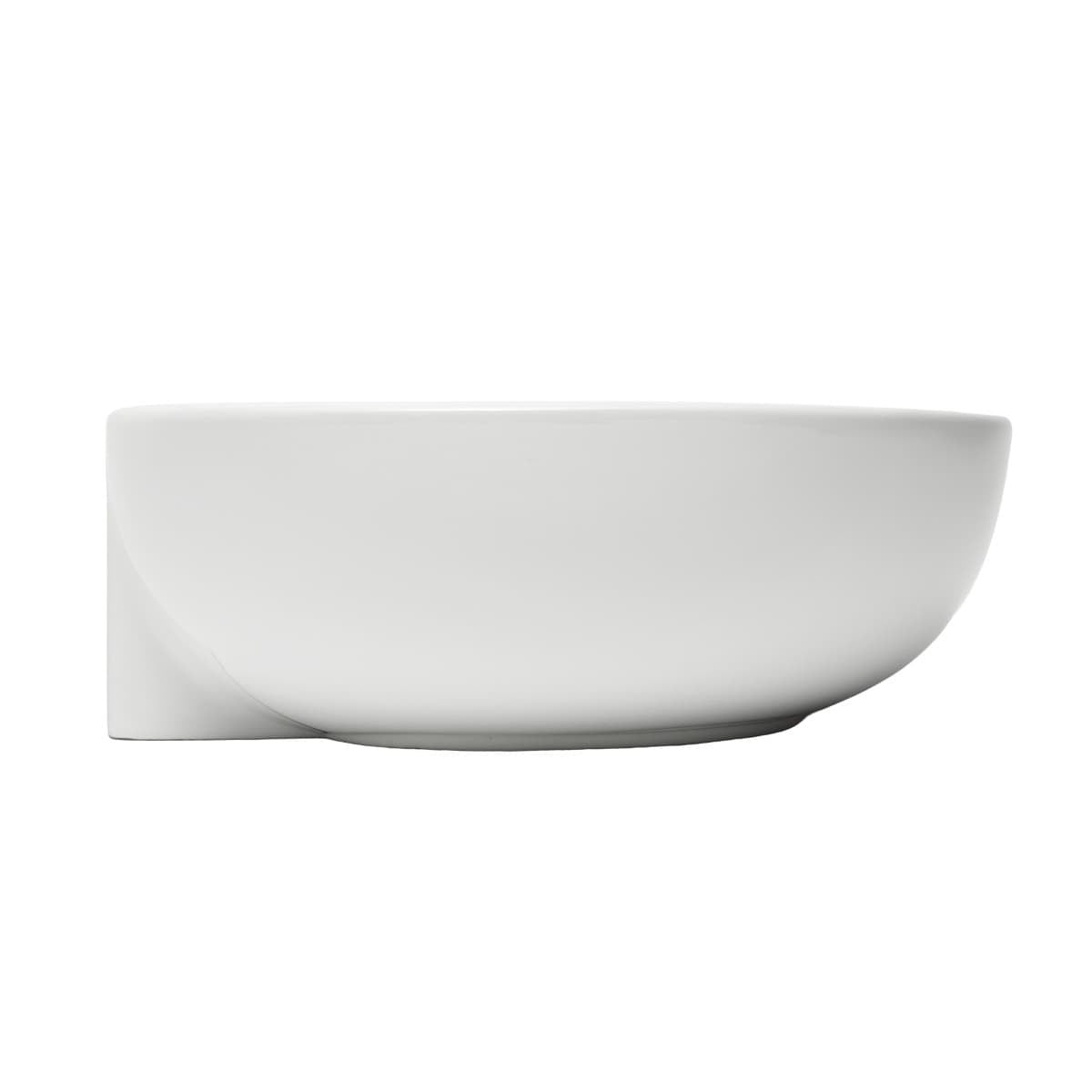 SATINF60402 SAT Infinitio 60 x 40 cm ovalni nadpultni keramični umivalnik z odprtino za armaturo