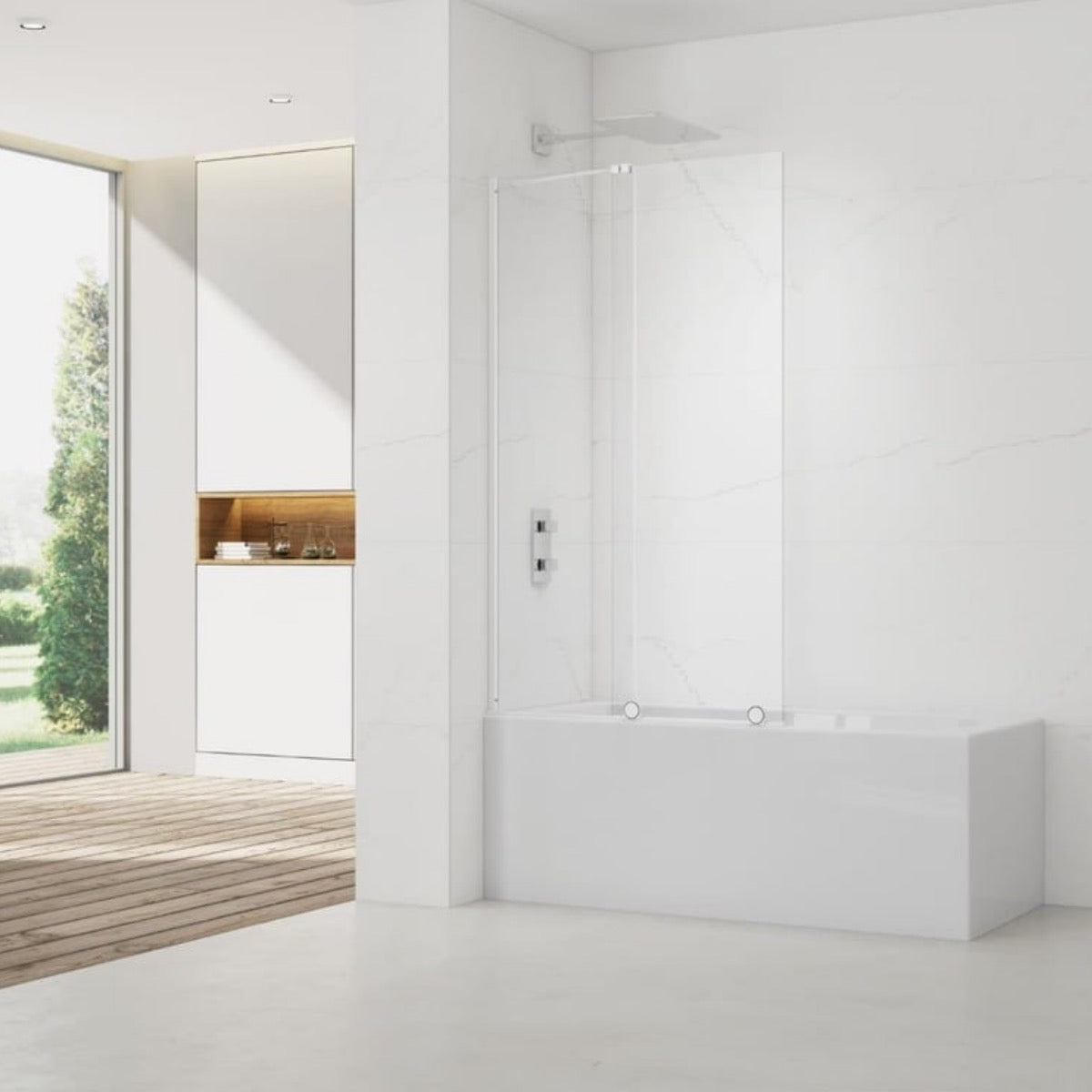 SATWIXMVZ150B SAT Walk-In Xmotion 150 x 117 drsna tuš stena za kad