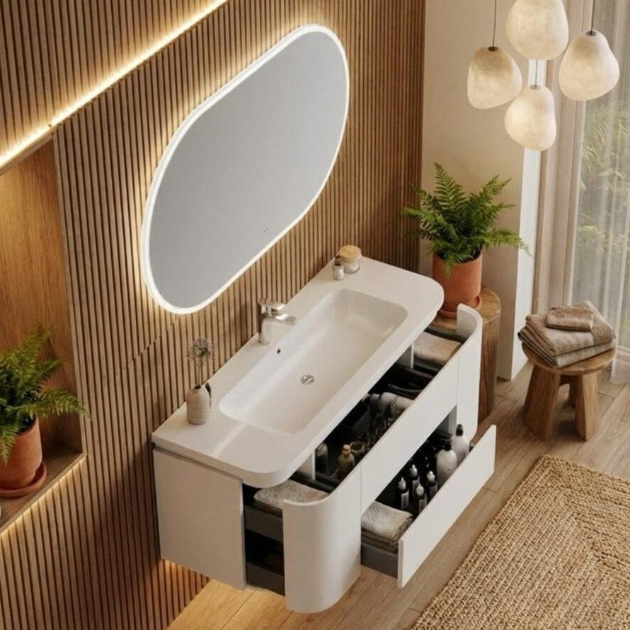 SHELLEY120W Naturel Shelley 120 x 46 cm umivalnik z omarico