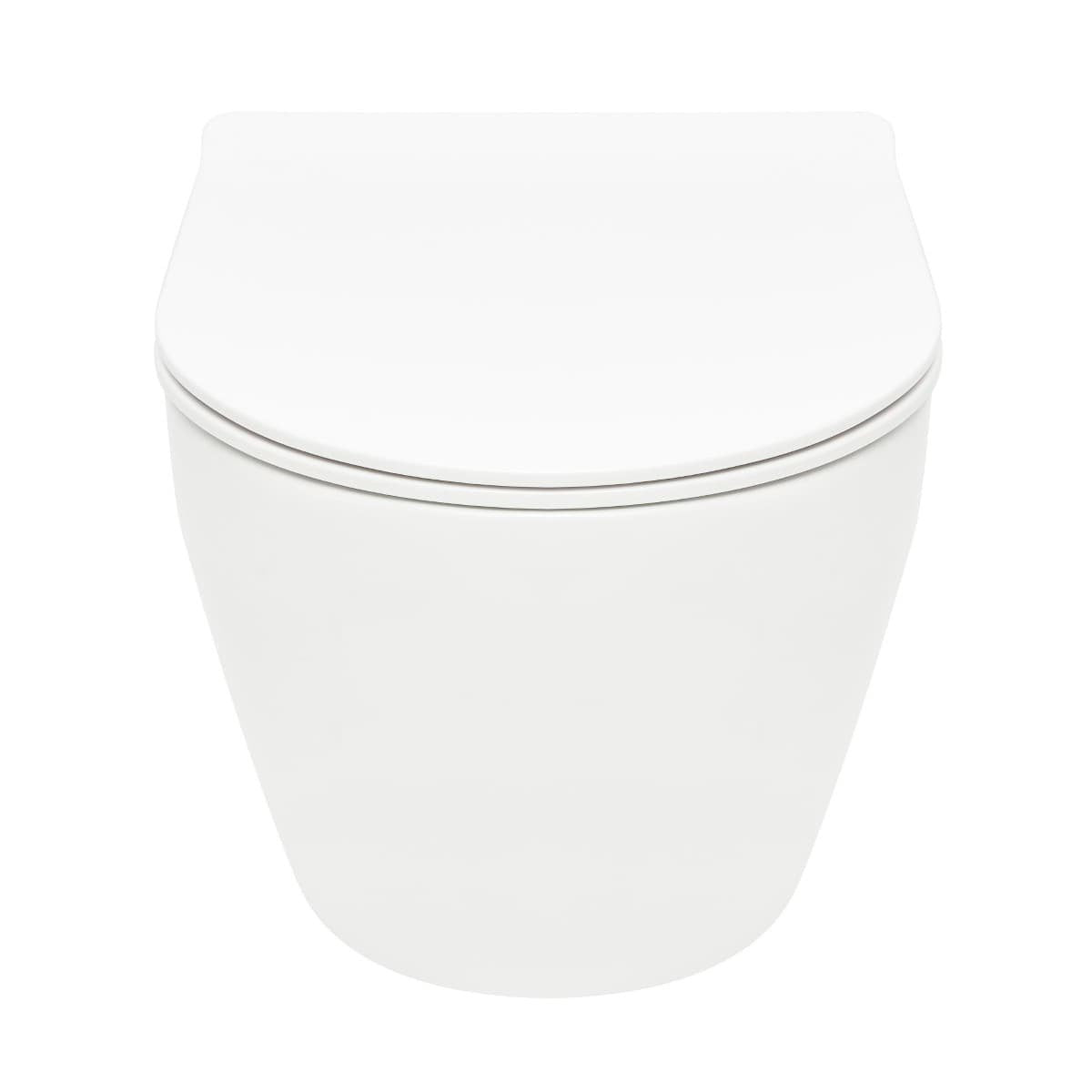 WC01R S-Line viseča brezrobna WC školjka z WC desko s počasnim zapiranjem