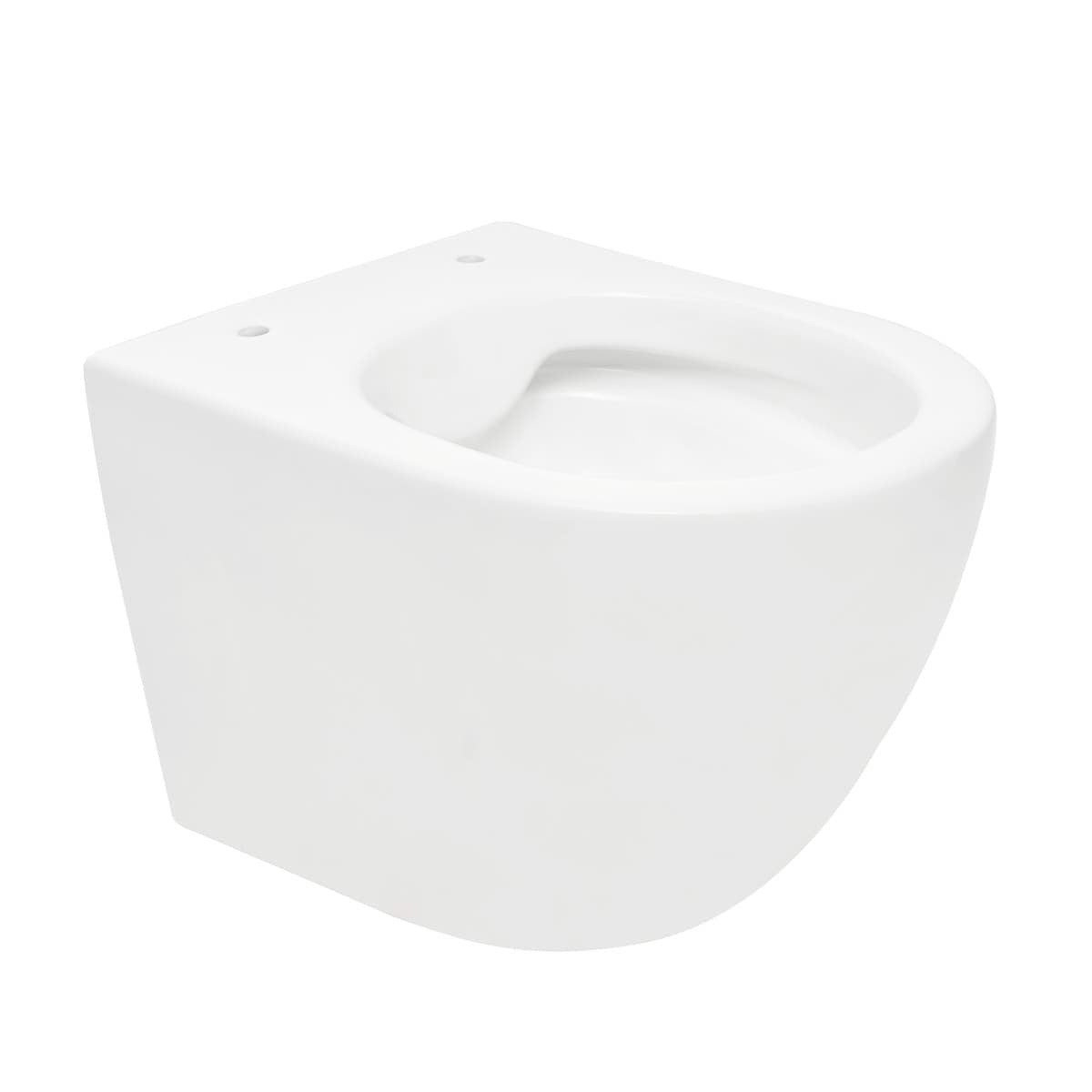 WC01R S-Line viseča brezrobna WC školjka z WC desko s počasnim zapiranjem