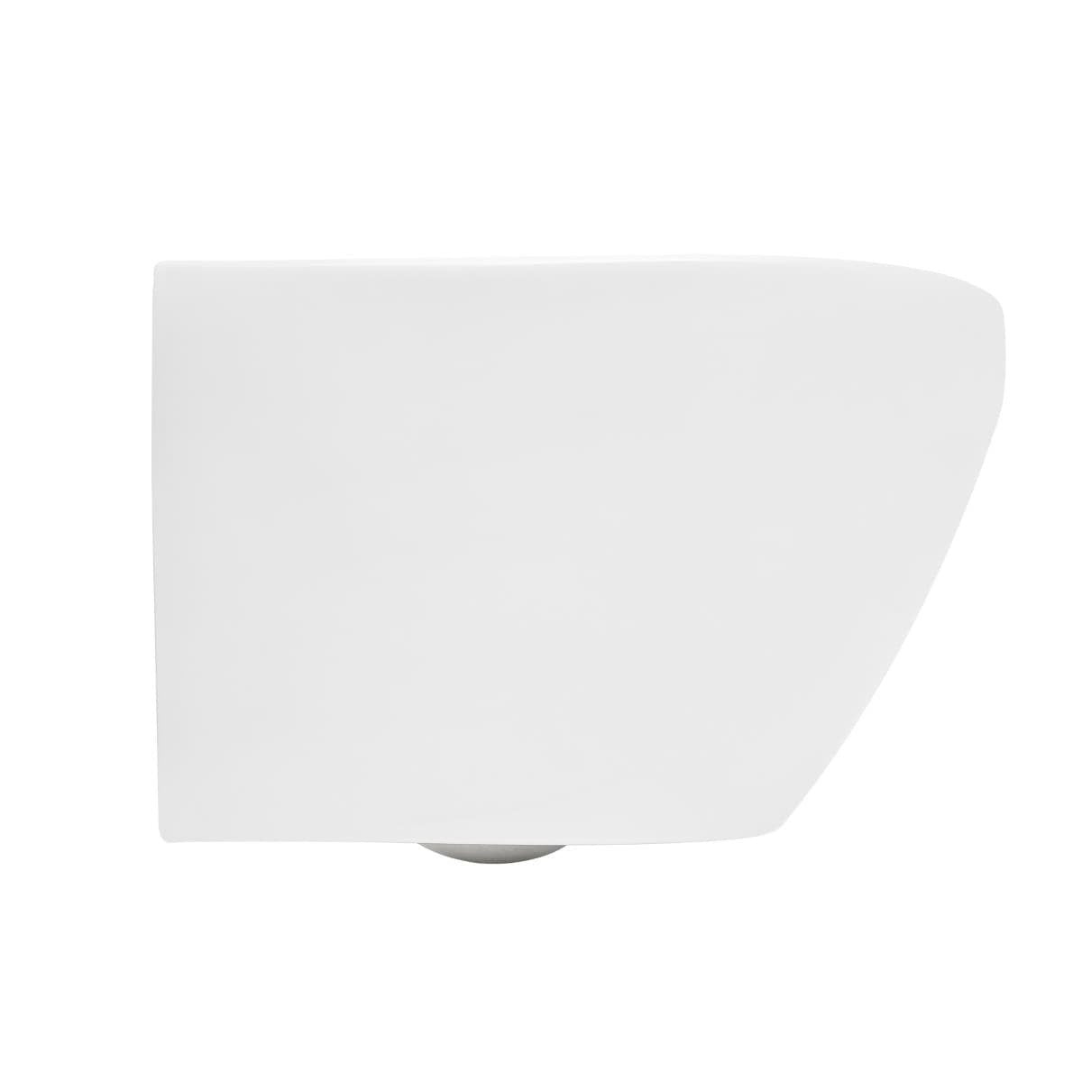 WC01R S-Line viseča brezrobna WC školjka z WC desko s počasnim zapiranjem