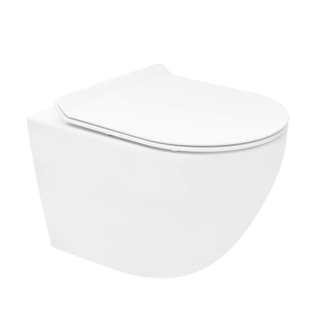 WC01T S-Line viseča brezrobna WC školjka z WC desko s počasnim zapiranjem